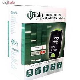 تصویر دستگاه تست قند خون یو رایت TD-4279 ا URight Blood sugar test machine URight Blood sugar test machine