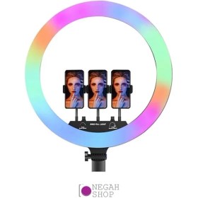 تصویر *رینگ لایت عکاسی و تولید محتوا RGB Ring Light MJ18 M-45 