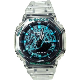 تصویر ساعت جی شاک آبی یخی (G-SHOCK2100 (Blue Ice 