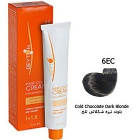 تصویر رنگ مو سری Ice chocolate رنگ های بلوند تیره حجم 120 میل ریتون Dark Blonde 6EC Reyton Ice Chocolate Hair Color 120 ml