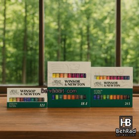 تصویر رنگ اکریلیک 12 رنگ وینزور 12 میل 