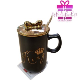 تصویر ماگ درب پاپیون کینگ 