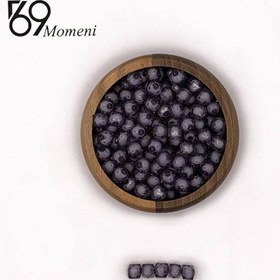 تصویر مهره مکعبی سایز ۱۰ رنگ مشکی شفاف 