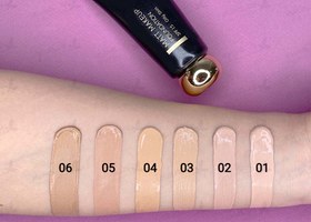 تصویر کرم پودر ولوت میکاپ تیوبی کد FS01 انواع پوست حجم 35 میل بلک دایموند مای Velvet make-up foundation tube code FS01 suitable for all skin types Black Diamond My