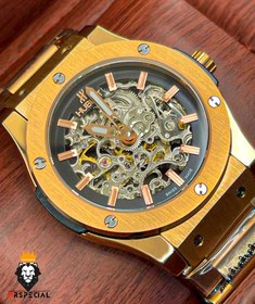 تصویر ساعت مچی مردانه هابلوت استیل رزگلد اتوماتیک 6725 HUBLOT BIG BANG 