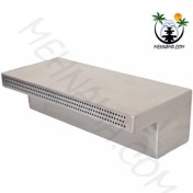 تصویر نازل شوتر بارانی استیل ضد زنگ برای آبنما و استخر – طراحی حرفه‌ای و پاشش بارانی زیبا 