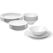 تصویر سرویس 18 پارچه ظروف غذاخوری ایکیا مدل IKEA 365+ ا IKEA IKEA 365+ 18-piece dinnerware set, white IKEA IKEA 365+ 18-piece dinnerware set, white