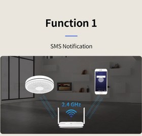 تصویر سنسور هوشمند دوکاره (سنسور دود و منوکسید کربن) 2 in 1 smart sensor (co2 and co)