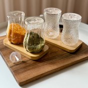 تصویر نمکدون پیرکس زیره بامبو کد 205A 