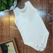 تصویر بادی رکابی نخی ساده بچگانه GR124 - سایز 