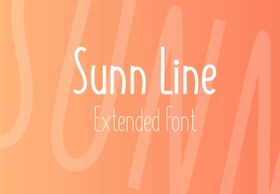 تصویر دانلود فونت انگلیسی SUNN Line 