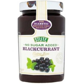 تصویر مربای توت سیاه بدون شکر آلمانی اشتوت 430 گرمی Stute No Sugar Added Blackcurrant Jam 430 gr