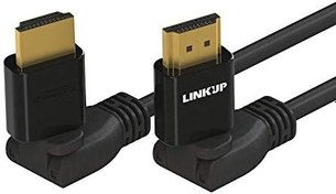 تصویر LINKUP - HDMI 4K Cable Ultra HD 360° Angle Swivel Digital Video Cord - Heavy Duty 28AWG - Extreme High Speed 18GB/s | 4096 x 2160 | Compatible with Apple Xbox PS4 PC Samsung TV - 6FT 