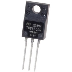 تصویر دوبل دیود شاتکی YG865C06R 60V-20A ژاپنی مارک FUJI پکیج TO-220FP 