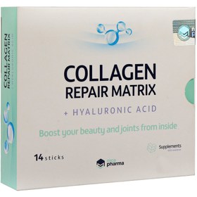 تصویر ساشه کلاژن ریپر ماتریکس ام سی ای فارما 14 عدد ا MCE pharma Collagen Repair Matrix 14 sticks MCE pharma Collagen Repair Matrix 14 sticks