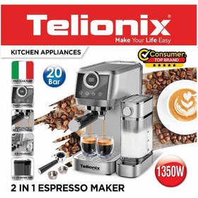 تصویر اسپرسوساز تلیونیکس مدل TEM5183 Telionox TEM5183 Espresso maker