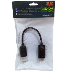 تصویر تبدیل DISPLAY PORT به HDMI Display Port to HDMI 4K Conversion cable