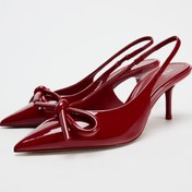 تصویر کفش زنانه قرمز پاشنه‌دار زارا کد 861314 