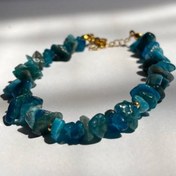 تصویر دستبند سنگ آپاتیت قفلی 