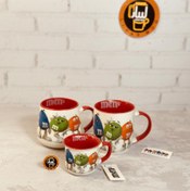 تصویر ماگ اورجینال سرامیکی M&amp;M سه حجم کد 0077 