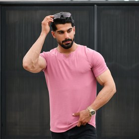 تصویر تیشرت مردانه یقه کوبایی کد 16194 Men's t-shirt with Cuban collar