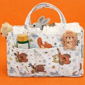 تصویر کیف تعویض پوشک نوزاد کتان ترک 