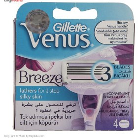 تصویر تیغ یدک ژیلت (Gillette) مدل Venus Comfortglide بسته ‏4 عددی تیغ اصلاح