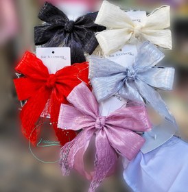 تصویر گل سر پاپیونی رنگی مدل پاپیون 