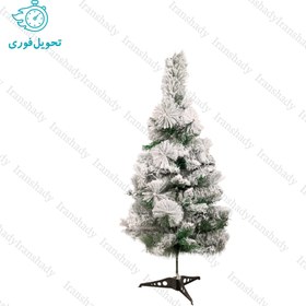 تصویر درخت کریسمس ترکیبی برف سنگین مدل ایتالیایی سایز 90 سانتی متر Christmas tree combined with heavy snow, Italian model, size 90 cm