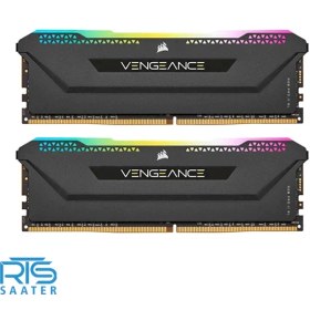 تصویر حافظه رم دسکتاپ کورسیر مدل CORSAIR Vengeance RGB Pro SL 32GB DDR4 3200Mhz Dual 