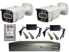 تصویر پکیج دو عددی دوربین مداربسته مناسب اماکن مسکونی و تجاری cctv 2 number