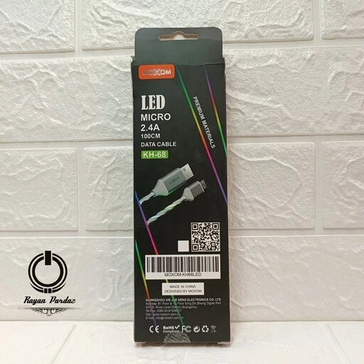 خرید و قیمت کابل شارژ میکرو ماکسوم مدل KH-68 LED LED RGB | ترب