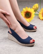 تصویر صندل زنانه کنفی ۵۰۱ BT رنگ سرمه ای 