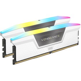 تصویر Corsair Vengeance RGB 32GB (2x16GB) White 5600MHz DDR5 CL40 