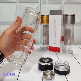 تصویر بطری دمنوش درب دکمه ای 