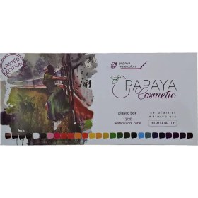 تصویر آبرنگ 20 رنگ پاپایا 