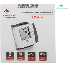 تصویر فشارسنج مچی زنیت مد LD-732 Zenithmed LD 732 Blood Pressure Monitor