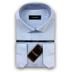 تصویر پیراهن مردانه آبی روشن مدل PM 2 