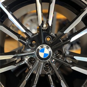 تصویر رینگ BMW مشکی رخ تراش 