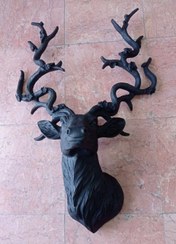 تصویر دیوارکوب گوزن با شاخ های شکوفه دار کد۲۸۲۷ 