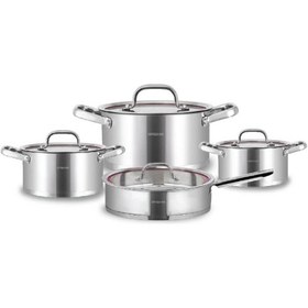 تصویر سرویس قابلمه عرشیا مدل SS014-2767 ARSHIA SS014-2767 8PCS Cookware Set