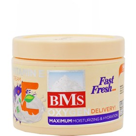 تصویر کرم مرطوب کننده کاسه ای ویتامین ای 200گرمی بی ام اس Bms Vitamin E Moisturizing Cream 200g