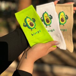 تصویر جوراب فانتزی آووکادو مدل Bicepe 