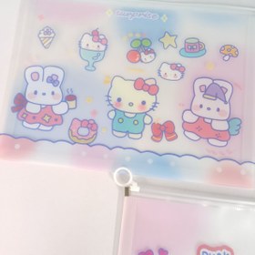 تصویر پوشه زیپ کیپ A4 طرح فانتزی کیتی 