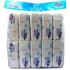 تصویر دستمال کاغذی بی تا 100 برگ 10 عددی 