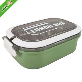 تصویر ظرف غذا مدل لانچ باکس داخل استیل ظرفیت 500 میلی لیتر lunch box 500ml