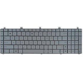 تصویر کیبورد لپ تاپ ایسوس مدل N55 نقره ای ا N55 Silver Notebook Keyboard N55 Silver Notebook Keyboard