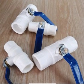 تصویر شیر فلکه (قطع کن ) دسته گازی 25 سفید salam