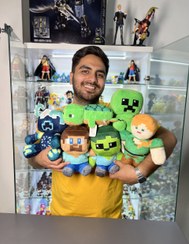 تصویر عروسک ماینکرفت فسفری 