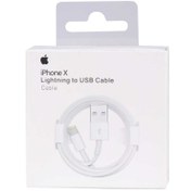 تصویر کابل شارژ اپل لایتنینگ Apple iPhone X Apple cable Lightning to USB iphone